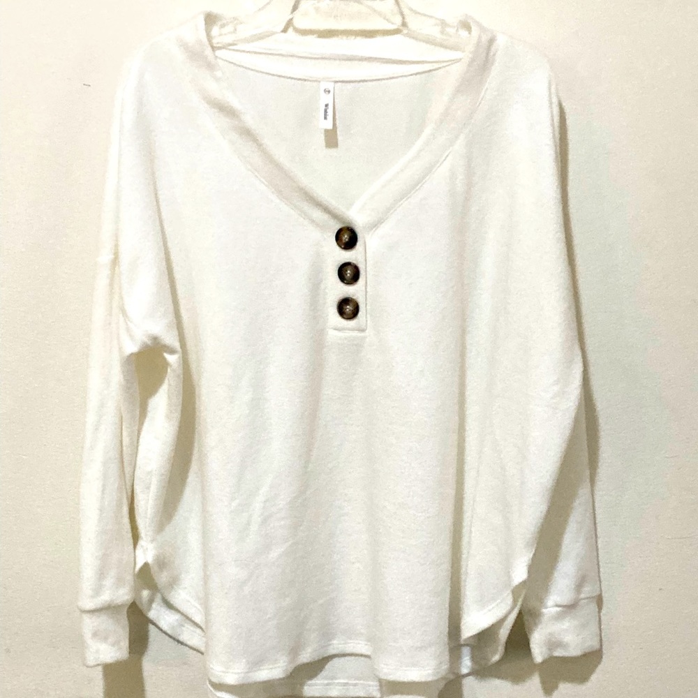 Luca + Grae Cozy Button Top